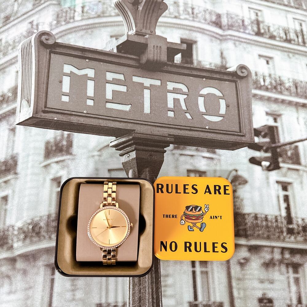 Michael Kors MK4399 Charley Crystal Gold Dial Ladies Watch - Picture 3 of 6